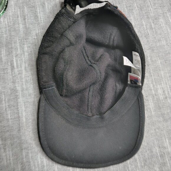 Kavu Fleece Strap Cap Hat Size Small Black Aztec Band Three Panel Duck Bill USA - Picture 7 of 8